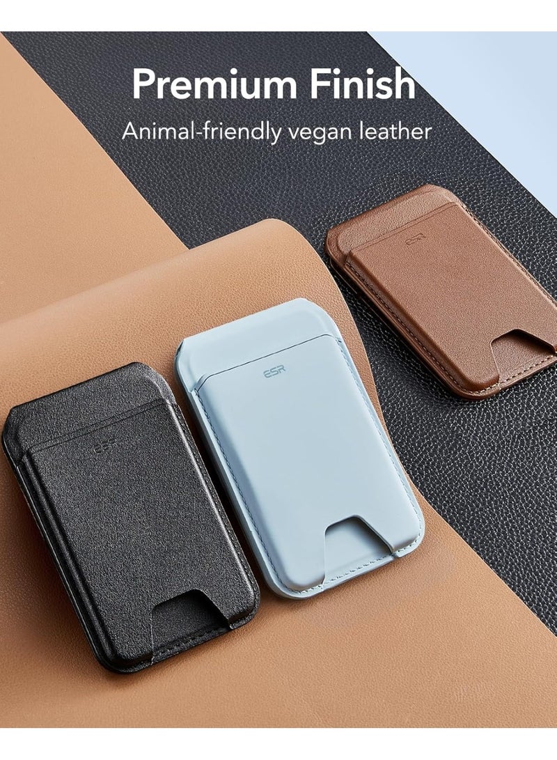 ESR HaloLock Vegan Leather Wallet Stand - Light Tan - Image 2