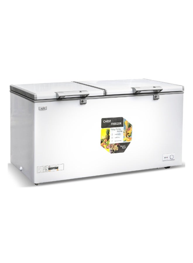 STAR TRACK 700L Chest Freezer ST-CFW-600L, Ultra-Large Capacity, Manual Defrost, -18°C Freezing, R290 Refrigerant, Outside Condenser, LED Light, Hinged Door, Aluminum Interior, White 700 L 220 kW ST-CFW-700L WHITE - Image 1