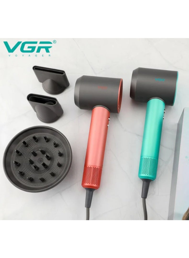 VGR Hair Dryer Professional Air Blower Hot and Cold Adjustment Hair Dryer Machine BLDC 110000 RPM Hair Dryers Barber Salon V-440 Multicolor - Image 2