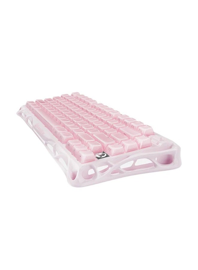 جرافا ستار لوحة مفاتيح الألعاب الميكانيكية اللاسلكية GravaStar Mercury K1 RGB، إطار من الألمنيوم، مفاتيح قابلة للتبديل، تخطيط إنجليزي Q، إصدار خاص باللون الوردي - Image 5