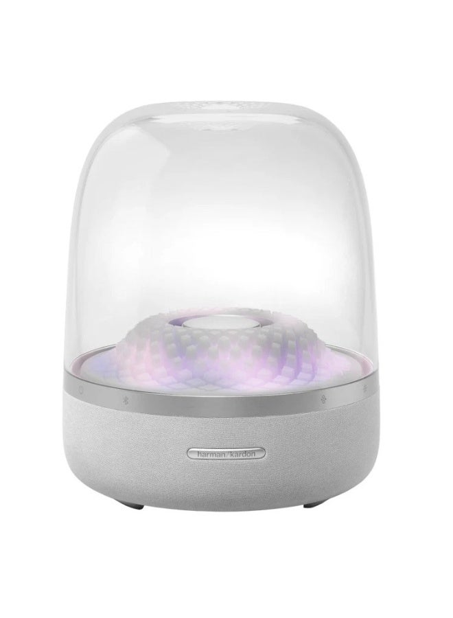 هارمان كاردون سماعة هارمان كاردون أورا ستوديو 4 بلوتوث، قبة ضوء محيطي، صوت قوي 360، أبيض - Image 1