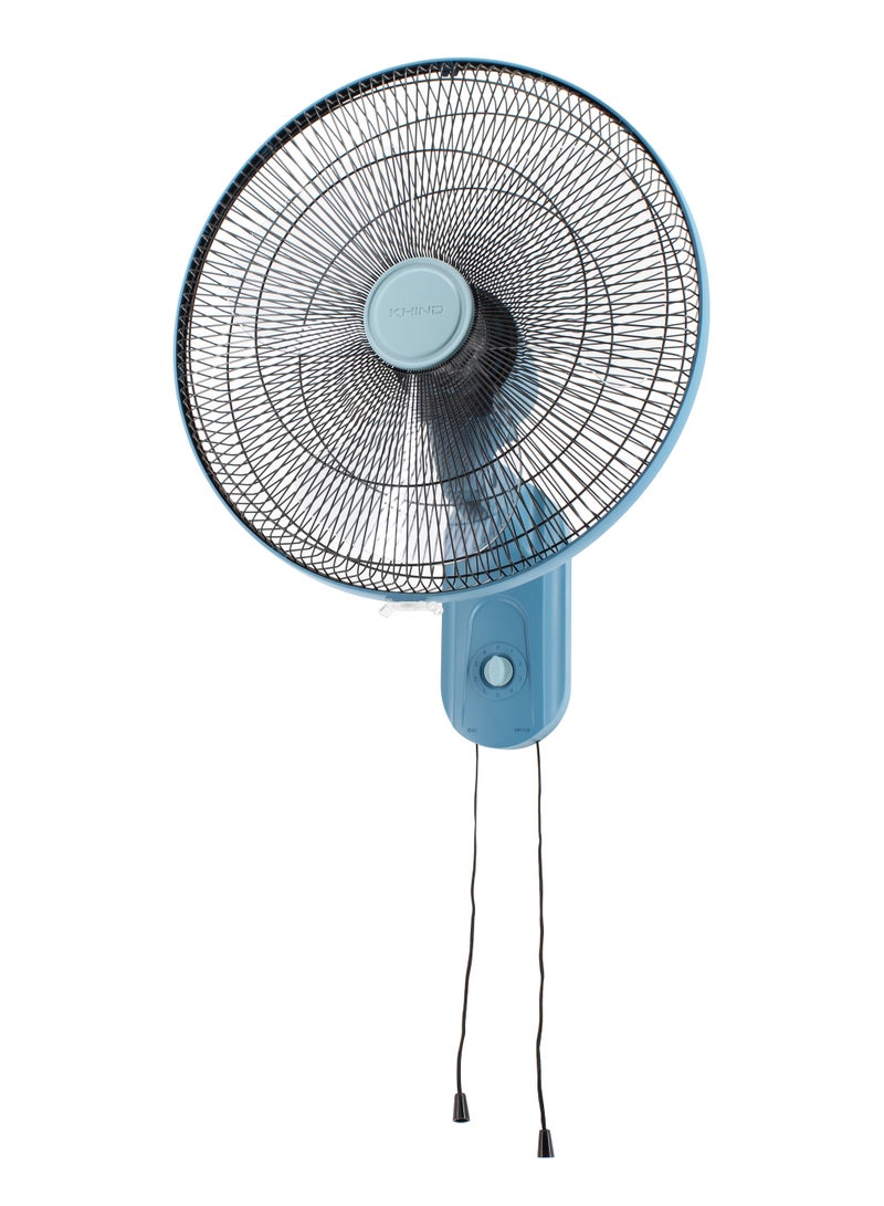 KHIND 16 Inch BLDC Wall Fan with Ball Bearing | 28 Watts Power, 4 Speed Control, Strong Air Delivery, Low Noise, Teal Blue | Ideal for Office, & Home -WF1601DC | 2 Years Warranty 28 W WF1601DC Teal Blue - Image 3