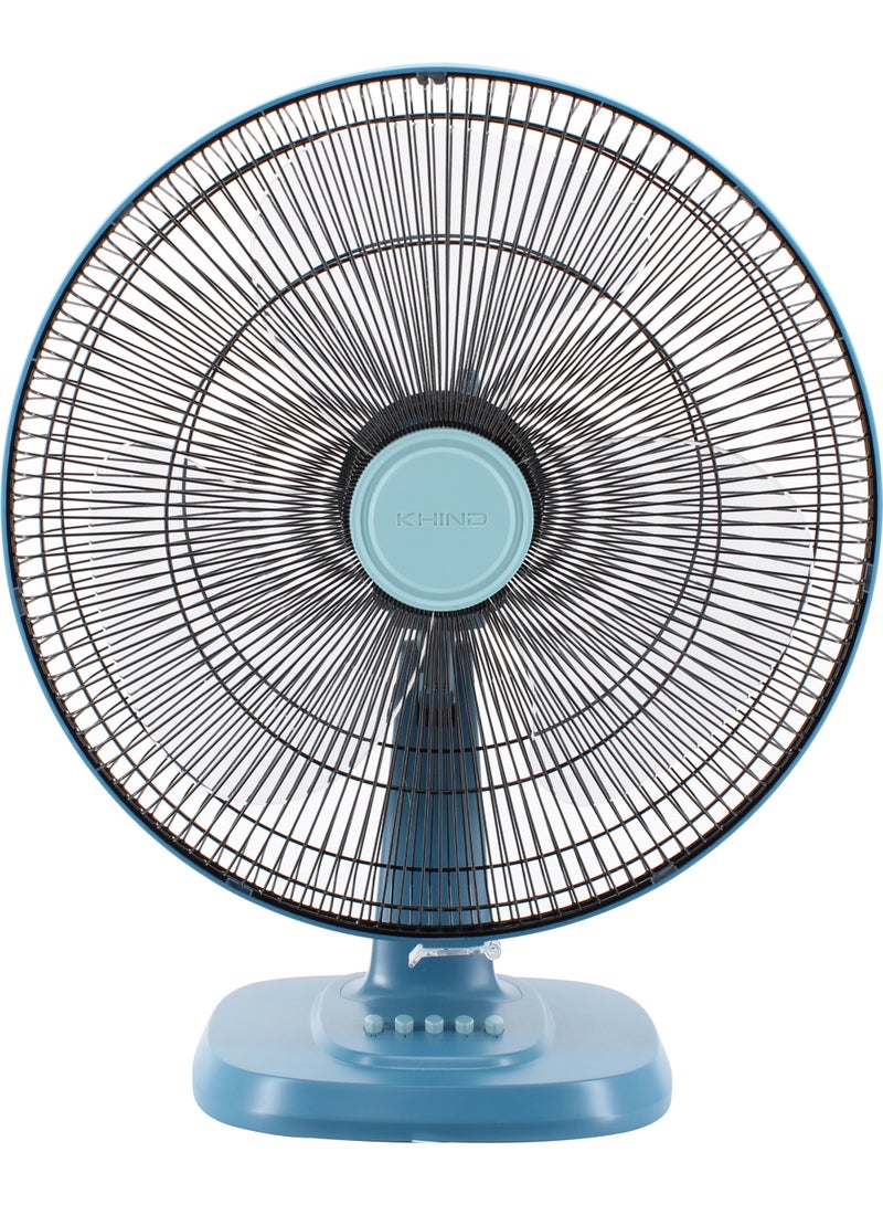 KHIND 16-Inch BLDC Table Fan | High-Efficiency Motor, Strong Air Delivery, Ultra-Low Power Consumption, 4-Speed Control, Durable AS Plastic Blades - TF1601DC | 2 Year Warranty TF1601DC Teal Blue - Image 1