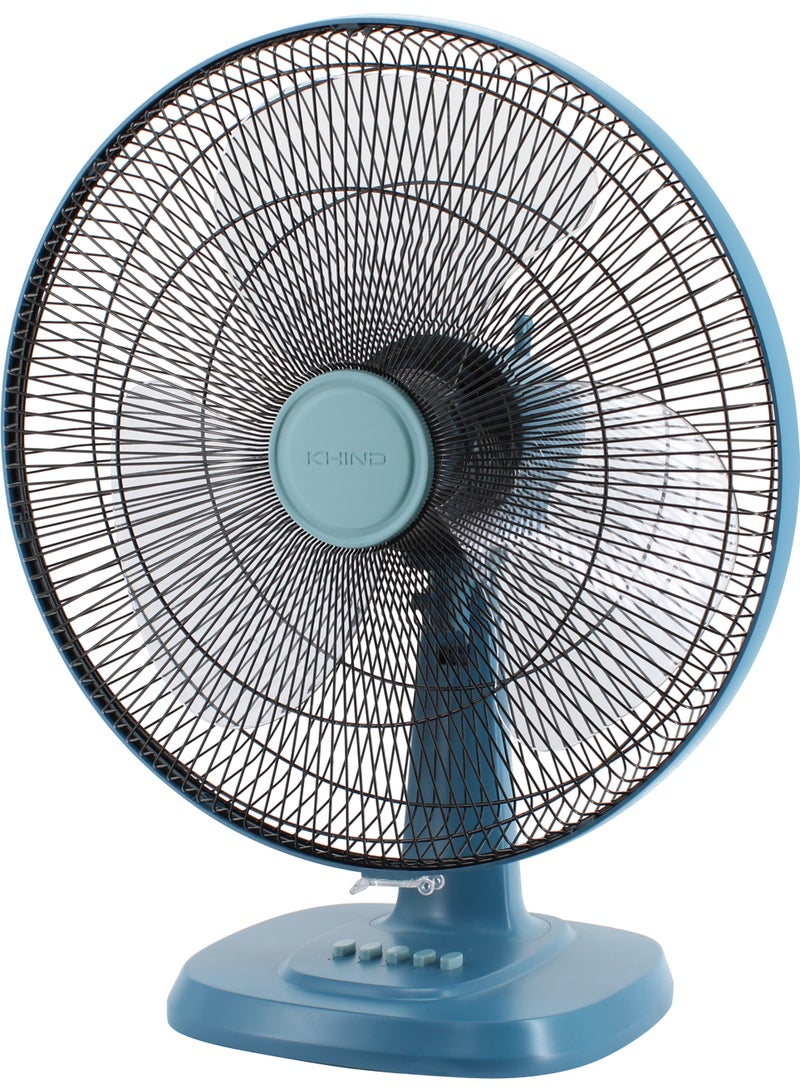 KHIND 16-Inch BLDC Table Fan | High-Efficiency Motor, Strong Air Delivery, Ultra-Low Power Consumption, 4-Speed Control, Durable AS Plastic Blades - TF1601DC | 2 Year Warranty TF1601DC Teal Blue - Image 3