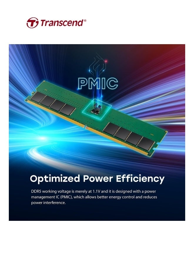 Transcend JetRam 16GB DDR5-4800 Unbuffered SO-DIMM RAM | CL40, 262 Pins, 1.1V  for Laptop/Notebook Memory| JM4800ASE-16G 2.5inch green - Image 5