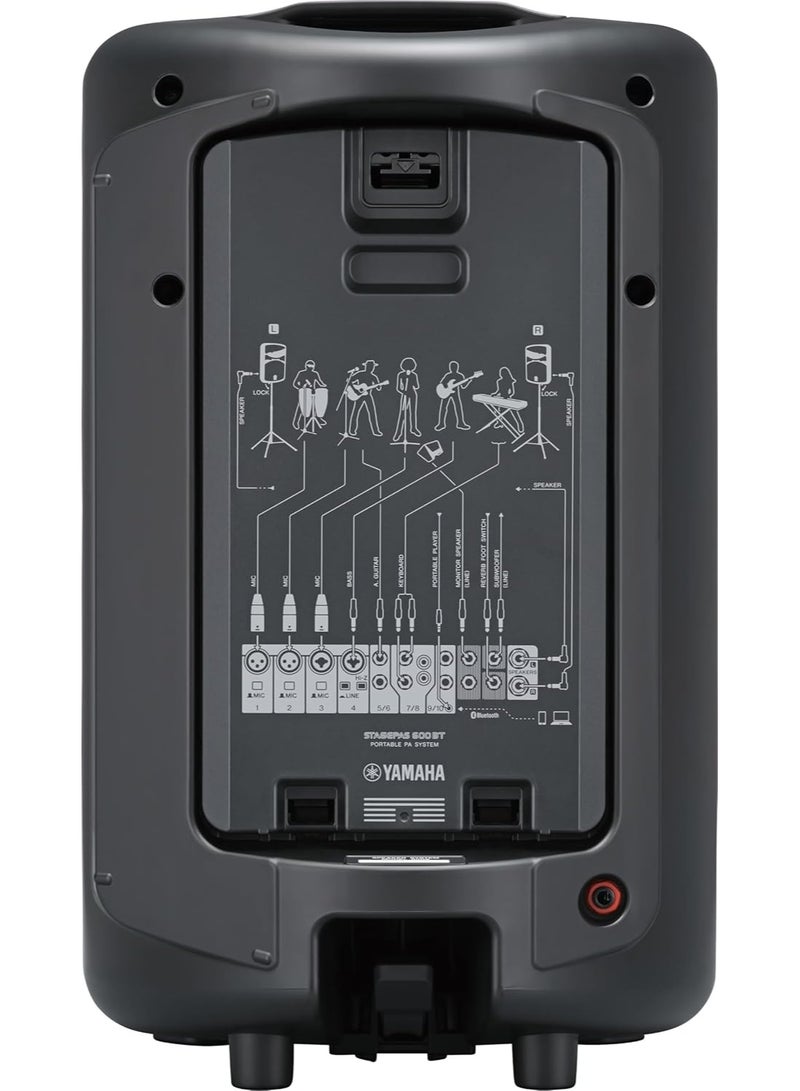 YAMAHA Portable PA System STAGEPAS600BT BLACK - Image 3