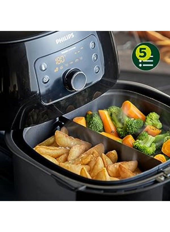 Philips Airfryer XXL - 2200W, 50Hz, 7.3L, 1.4KGs, Fat Removal Technology, Rapid Air Technology, Connected with HomeID APP, Black - HD9650/90 7.3 L 2225 W HD9650/90 BLACK - Image 3
