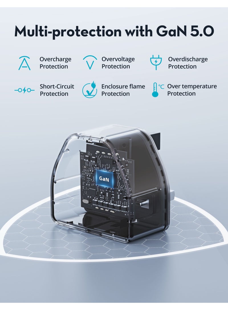 65W Wall Charger with Type-C Port - Black - view 5