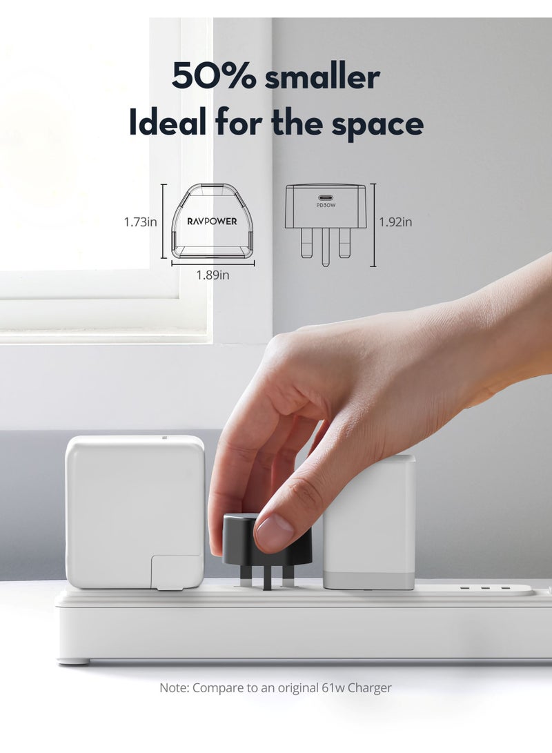 65W Wall Charger with Type-C Port - Black - view 4