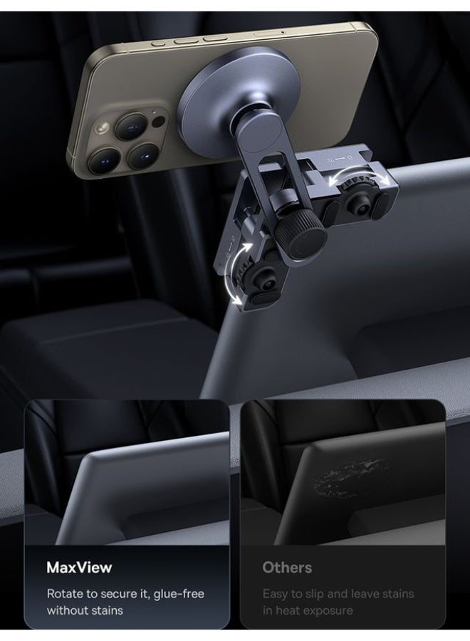 بيسوس MaxView Magnetic Car Phone Holder - Black - Image 5