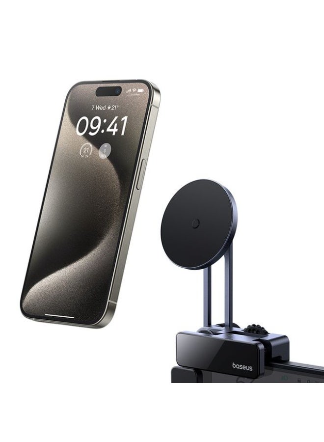 بيسوس MaxView Magnetic Car Phone Holder - Black - Image 2