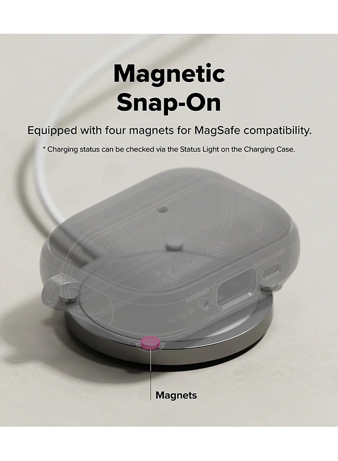 Ringke Onyx Magnetic for Airpods Pro 3 Case with Carabiner [Compatible with MagSafe] Non-Slip Anti-Fingerprint Textured, Shockproof Protective Cover - Black BLACK - Image 3