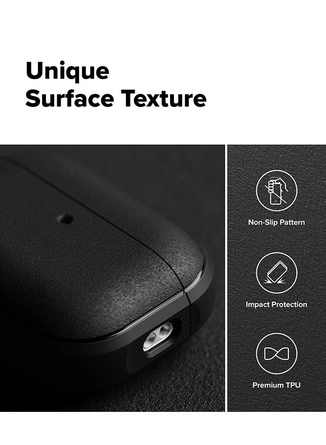 Ringke Onyx Magnetic for Airpods Pro 3 Case with Carabiner [Compatible with MagSafe] Non-Slip Anti-Fingerprint Textured, Shockproof Protective Cover - Black BLACK - Image 4