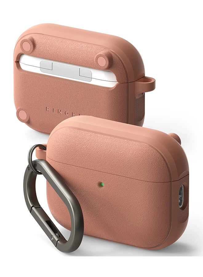 Ringke Onyx Magnetic for Airpods Pro 3 Case with Carabiner [Compatible with MagSafe] Anti-Fingerprint Textured, Shockproof Protective Cover -Constant Coral CONSTANT CORAL - Image 1