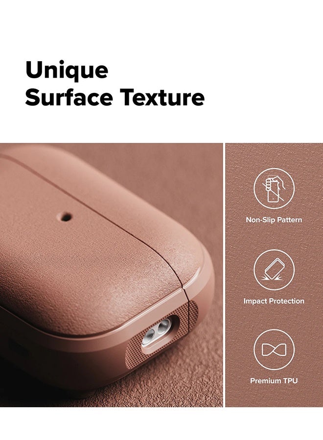 Ringke Onyx Magnetic for Airpods Pro 3 Case with Carabiner [Compatible with MagSafe] Anti-Fingerprint Textured, Shockproof Protective Cover -Constant Coral CONSTANT CORAL - Image 4