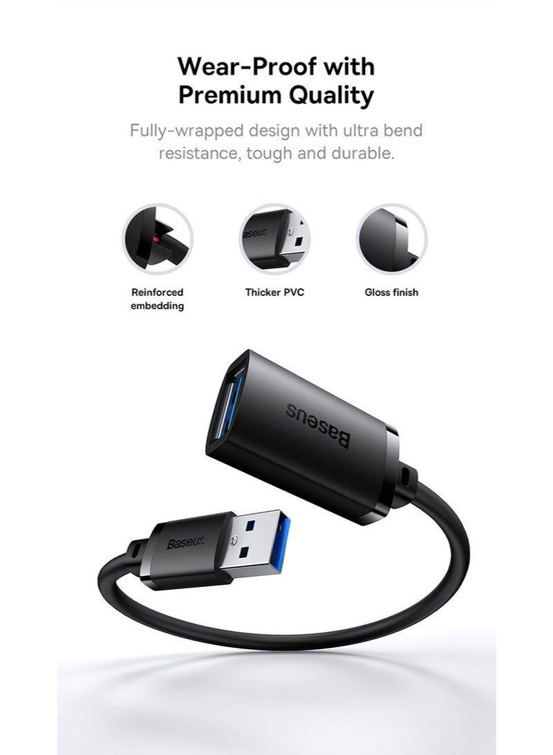 بيسوس كابل تمديد USB3.0 من AirJoy بطول 0.5م - Image 4