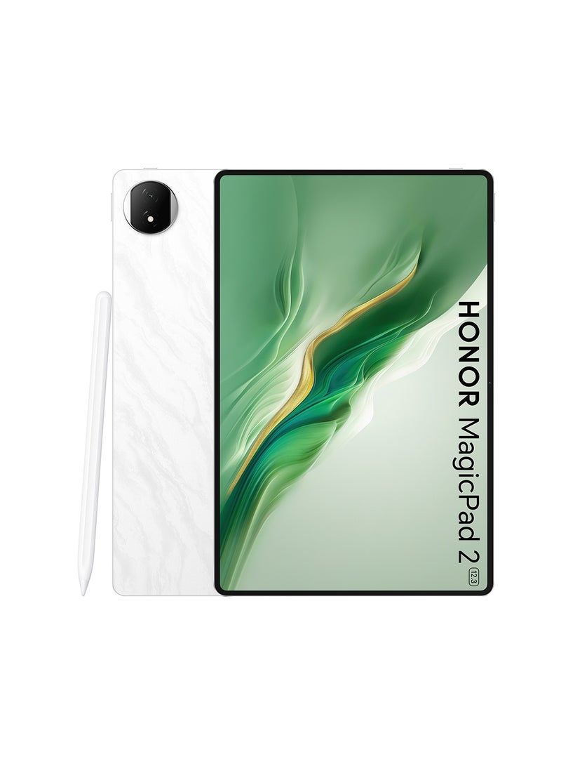 Honor MagicPad 2 Moonlight White 12GB RAM 256GB 12.3 Inch Wi-Fi - Middle East Version - Image 1