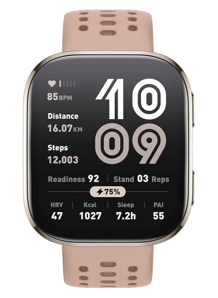 أمازفيت AMAZFIT Bip 6 Smart Watch 46mm, 14 Day Battery, 1.97" AMOLED Display, GPS & Free Maps, AI, Bluetooth Call & Text, Health, Fitness & Sleep Tracker, 140+ Workout Modes, 5 ATM Water-Resistance Blush - Image 3