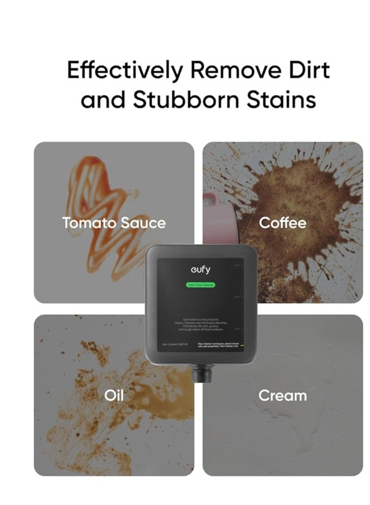 eufy Hard Floor Cleaner for Robot Vacuum Omni S1 Pro, Safe and Gentle for Hand, Automatically Mix without Manual Dilution, 600ml T29C1001 black - Image 2