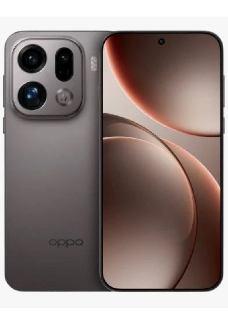 OPPO Find X9 Pro AI Dual SIM 5G Titanium Charcoal 16GB RAM 512GB - Middle East Version - Image 1