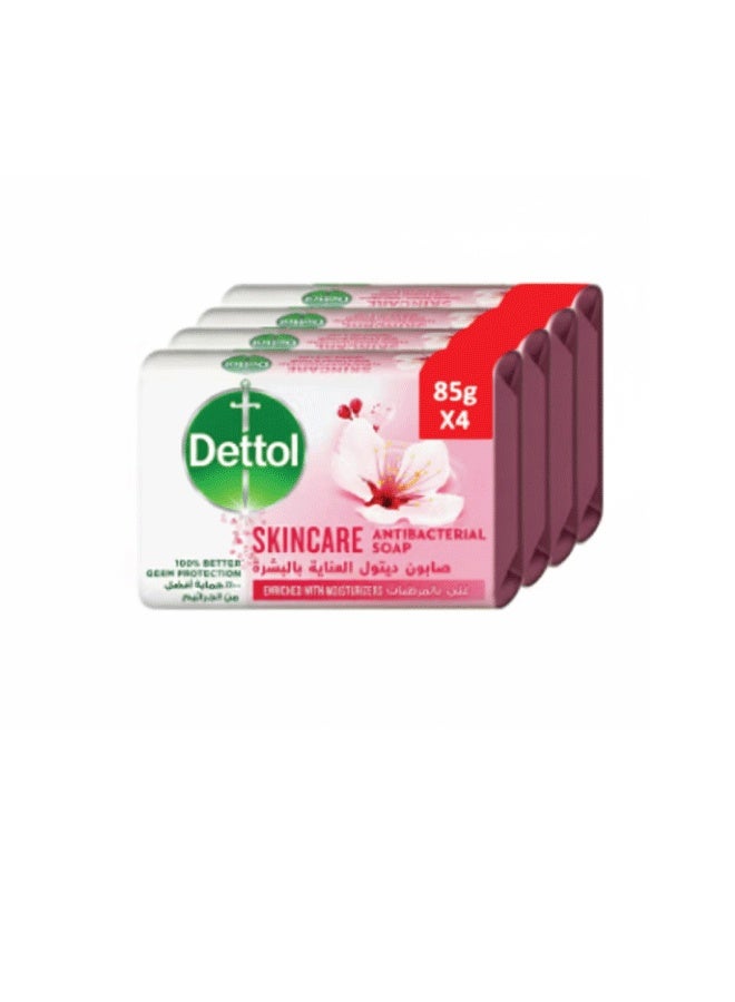 Skincare Anti Bacterial Bar Soap Pack of 4 - 85grams