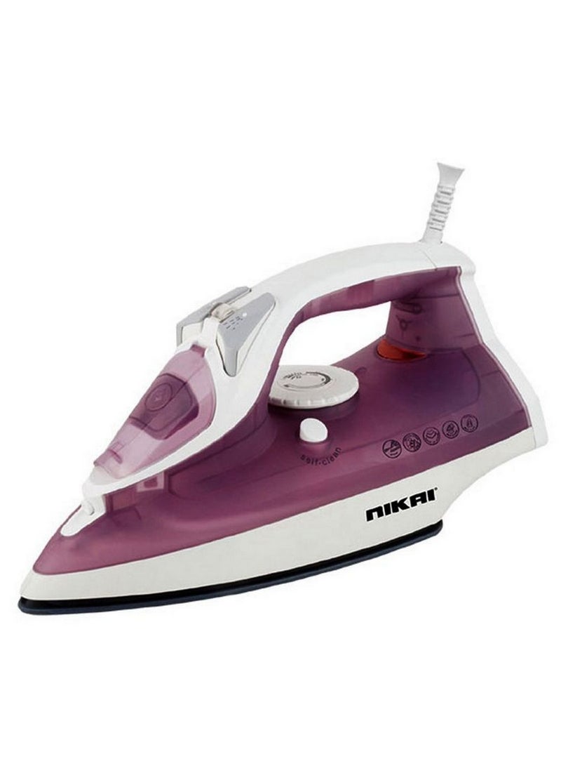 نيكاي 2400W Iron With Multiple Functions Steam Dry Spray Nano Ceramic Soleplate Variable Steam Control Overheat Protection Adjustable Temperature Indicator Light Water Tank 320 ml 2400 W NSI-602CSX Multicolor - Image 1