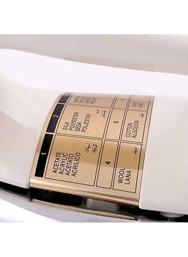 نيكاي Heavy Iron With Golden Teflon Coated Soleplate Overheating Protection 1200 W ND1724X White Golden - Image 5