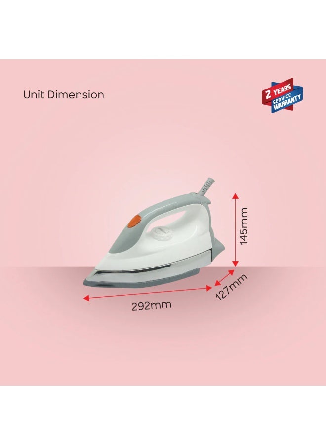 Sanford Ceramic Iron With Non Stick Soleplate & 6 Temperature Settings 1200 W SF28DI Offwhite Silver - Image 5