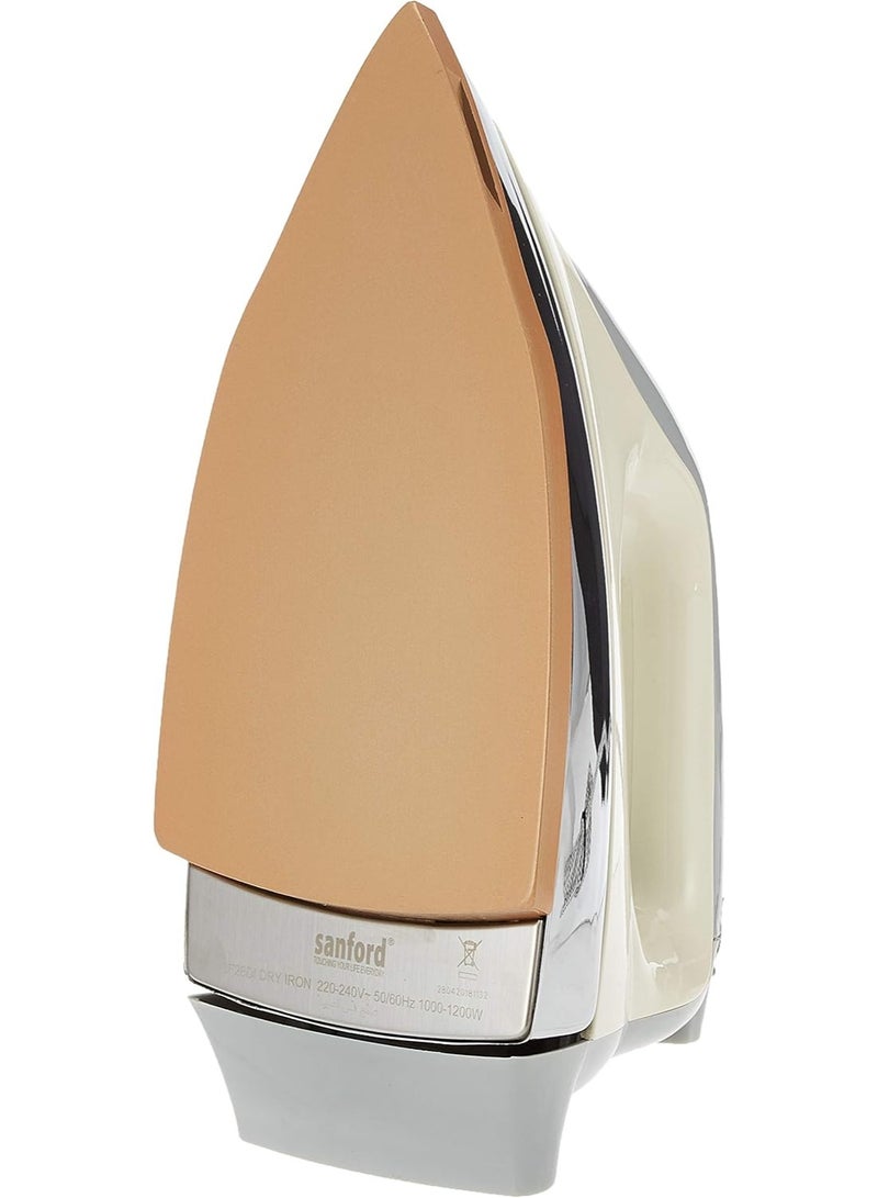 Sanford Ceramic Iron With Non Stick Soleplate & 6 Temperature Settings 1200 W SF28DI Offwhite Silver - Image 4