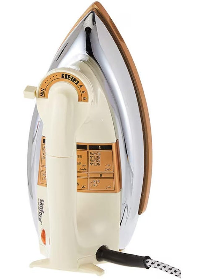 Sanford Dry Iron 1000 1200 W SF-20DI Offwhite Silver Golden - Image 1