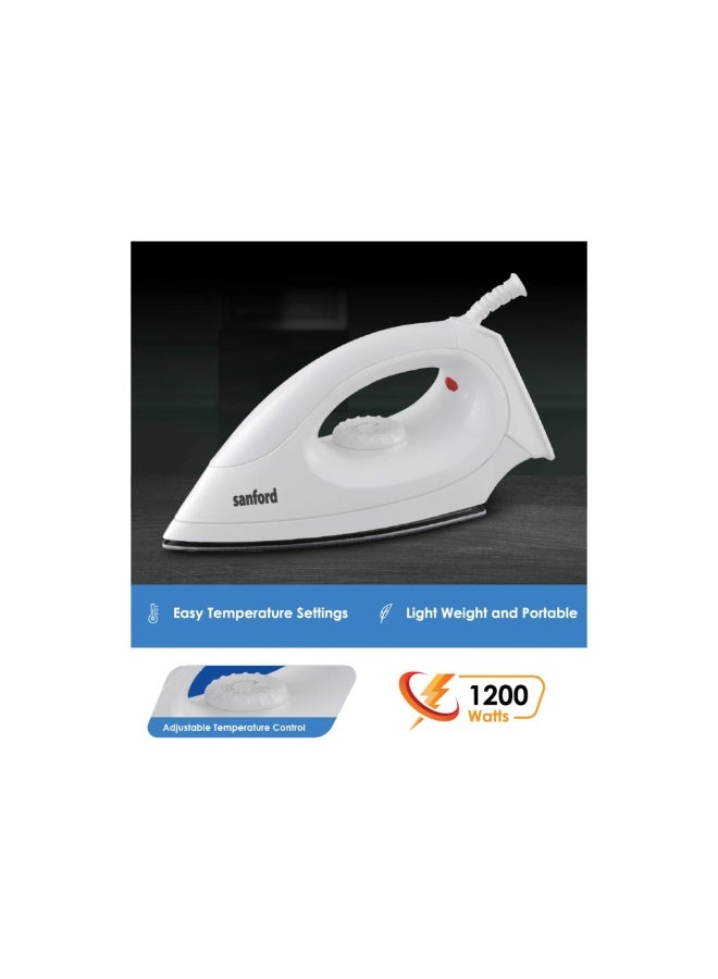 Sanford Dry Iron 1200 W SF23DI White - Image 5