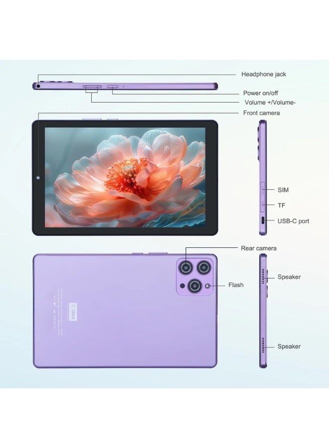 سي آيديا تابلت ذكي 9 إنش بنظام أندرويد مع شاشة IPS و شريحة SIM واحدة و دعم 5G LTE و WiFi و Zoom و TikTok مع غلاف واقي - Image 5