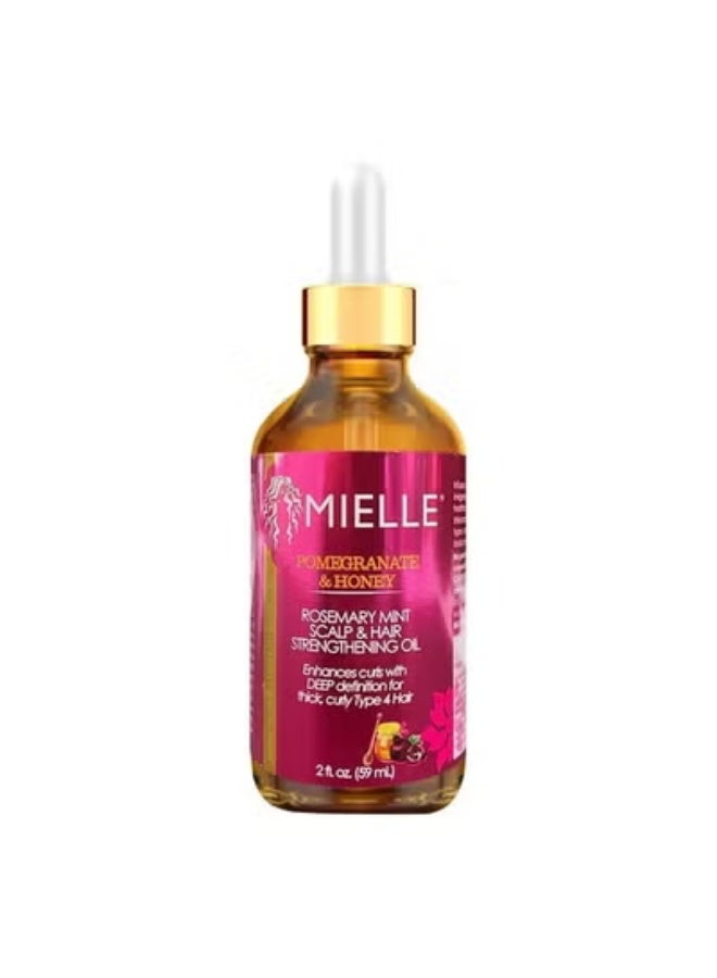 Mielle Pomegranate & Honey Rosemary Mint Scalp & Hair Strengthening Oil 59 Ml 59Mlml