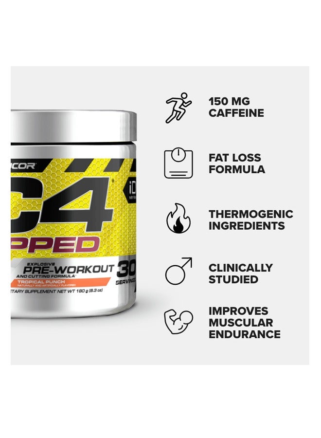 سيلوكور C4 Ripped Pre Workout - Icy Blue Raz - 30Ser - Image 2