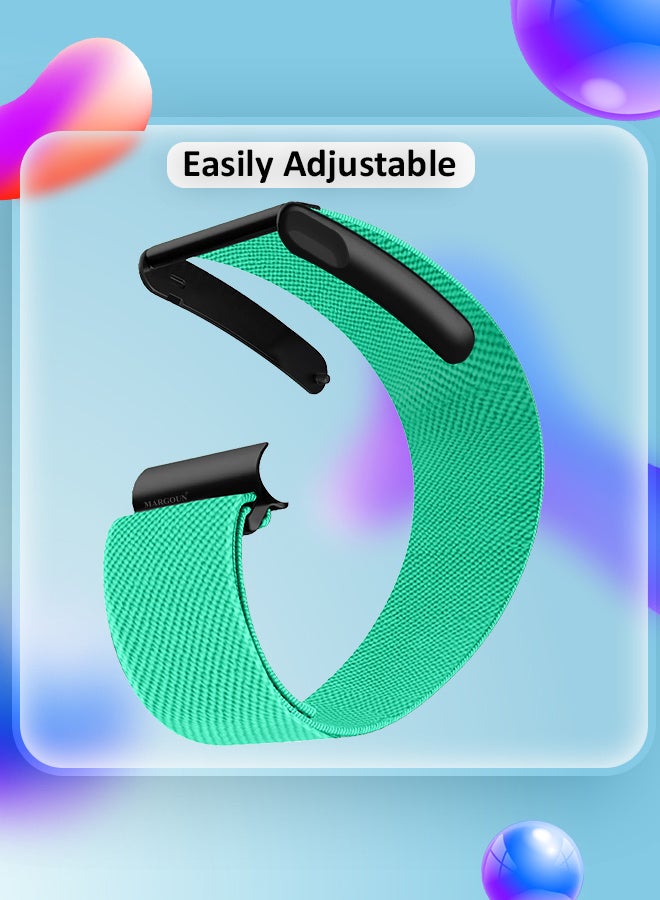 MARGOUN Adjustable Nylon Sport Strap Compatible with Whoop Life MG – Breathable and Waterproof Replacement Wristband Turquoise - Image 5