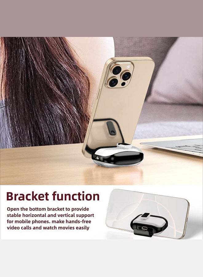 MARGOUN Clear Case for AirPods Pro 3 with Secure Lock and Keychain Attachment Clear Black - Image 5