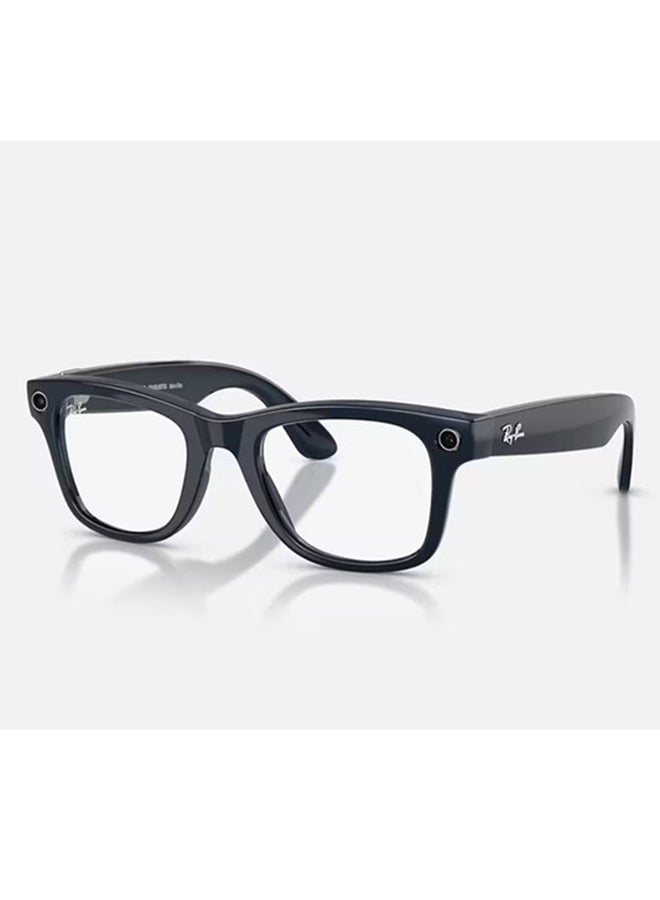 ميتا Ray-Ban | Meta Wayfarer Large (Gen 2) - Frame Shiny Cosmic Blue Lenses Clear/Sapphire Transitions  RW4012 Shiny Cosmic Blue - Image 1