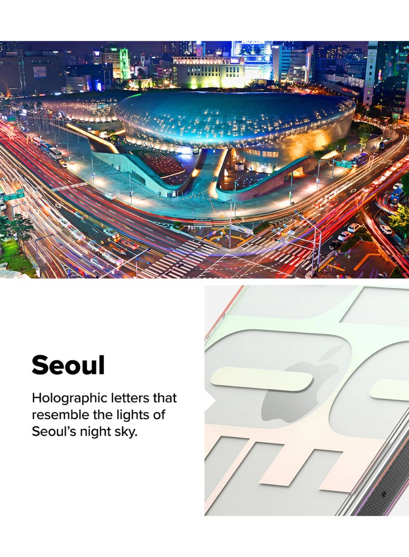 رينجك Ringke Fusion Design Compatible with Apple iPhone 16 Pro Augmented Shockproof Protective Phone Cover Designed for iPhone 16 Pro Case Seoul Map Seoul Map White - Image 5