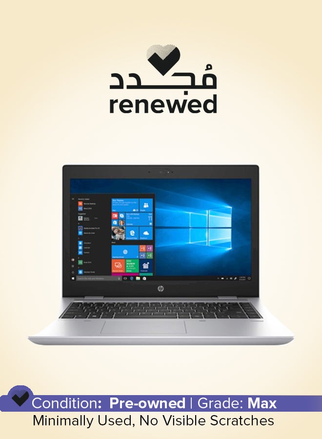 Renewed - ProBook 645 G4 Laptop With 14-Inch Display, Ryzen 7 Processor/16GB RAM/256GB SSD/AMD Radeon Vega 10 Graphics Silver English silver