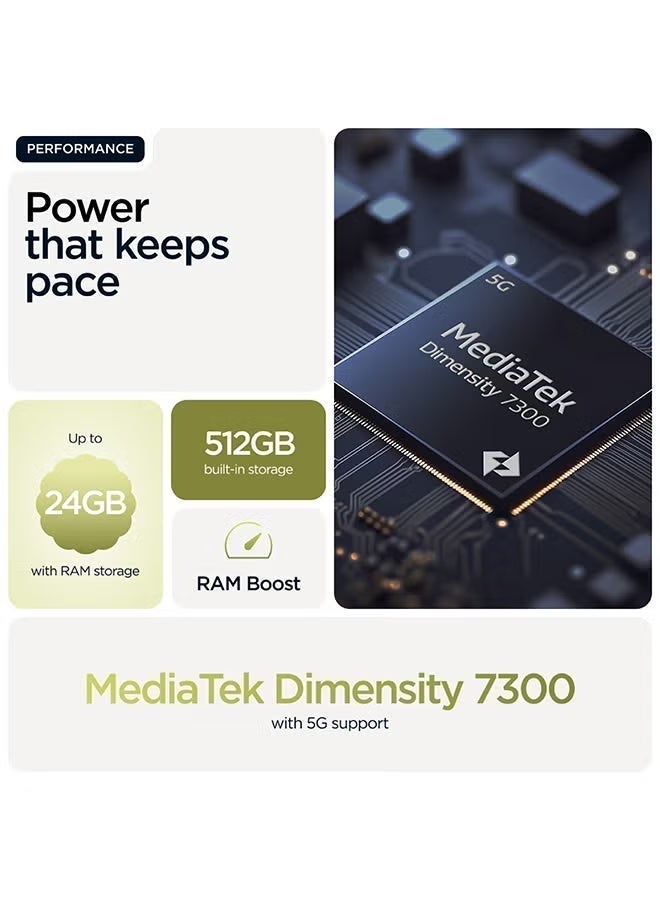 موتورولا موتو G86 باور ثنائي الشريحة بانتون غولدن سايبرس 8+16 جيجابايت رام 512 جيجابايت 5G مع حقيبة سفر خفيفة مقاومة للماء من برومات - النسخة الشرق أوسطية - Image 4