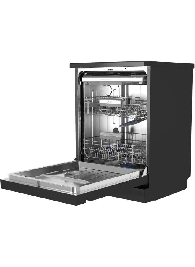 Midea Dishwasher MDWEF1533GUR(BS)-WU-EG, 15 place sets, Touch Screen, Inverter Quattro, Ion-dish fresh, 3 Racks, Inno wash, Flexible Rack System, Turbo Speed+, Dual wash zone, 42 dB(A), Black 15 L 10000 kW 6221284001383 black - Image 4
