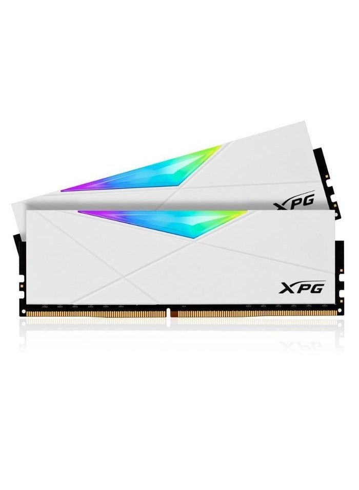 XPG ADATA XPG SPECTRIX DDR4 D50 RGB 32GB (2x16GB) 3600MHz PC4-28800 U-DIMM 288-Pins Desktop Memory CL16 Kit - White - Image 4