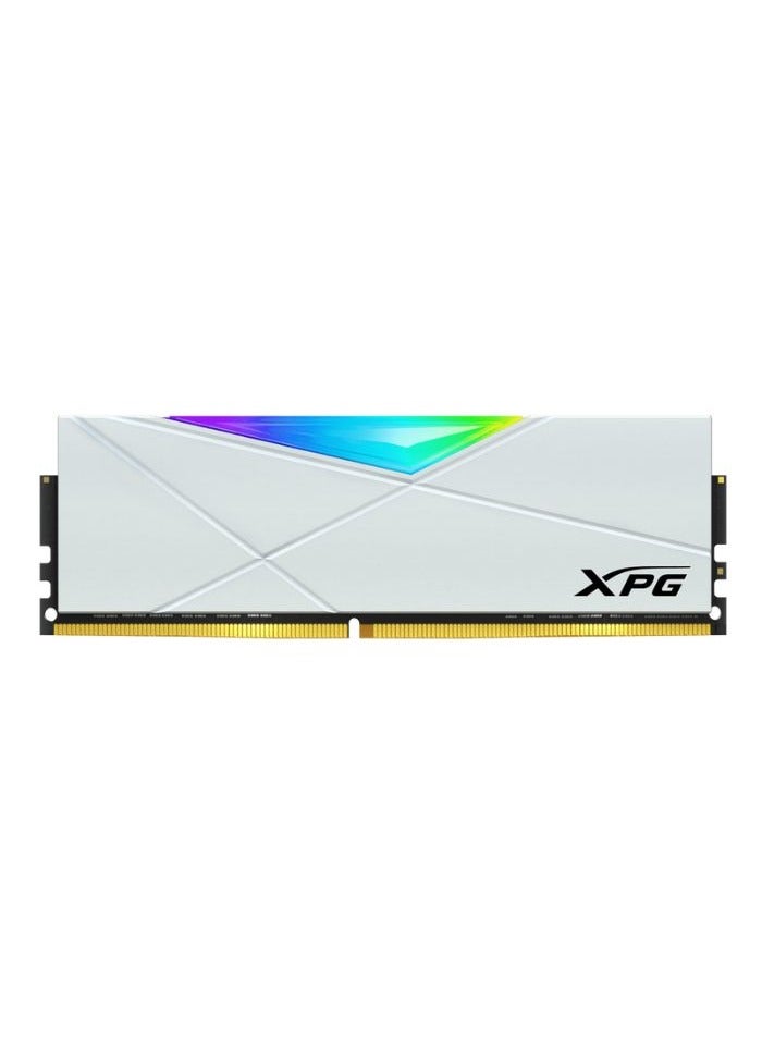 XPG ADATA XPG SPECTRIX DDR4 D50 RGB 32GB (2x16GB) 3600MHz PC4-28800 U-DIMM 288-Pins Desktop Memory CL16 Kit - White - Image 2
