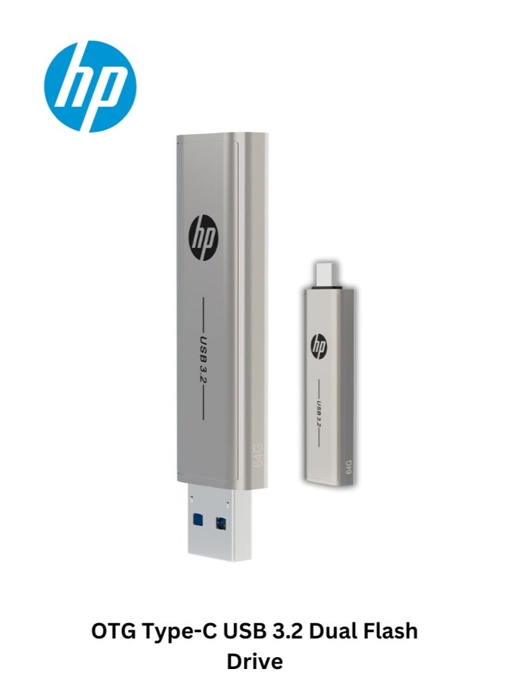HP 796C USB 3.2 Pen Drive | 64GB OTG Type-C USB Dual Flash Drive for Iphone 15 Iphone 16 Android Tablet PC Laptop 64 GB - Image 3