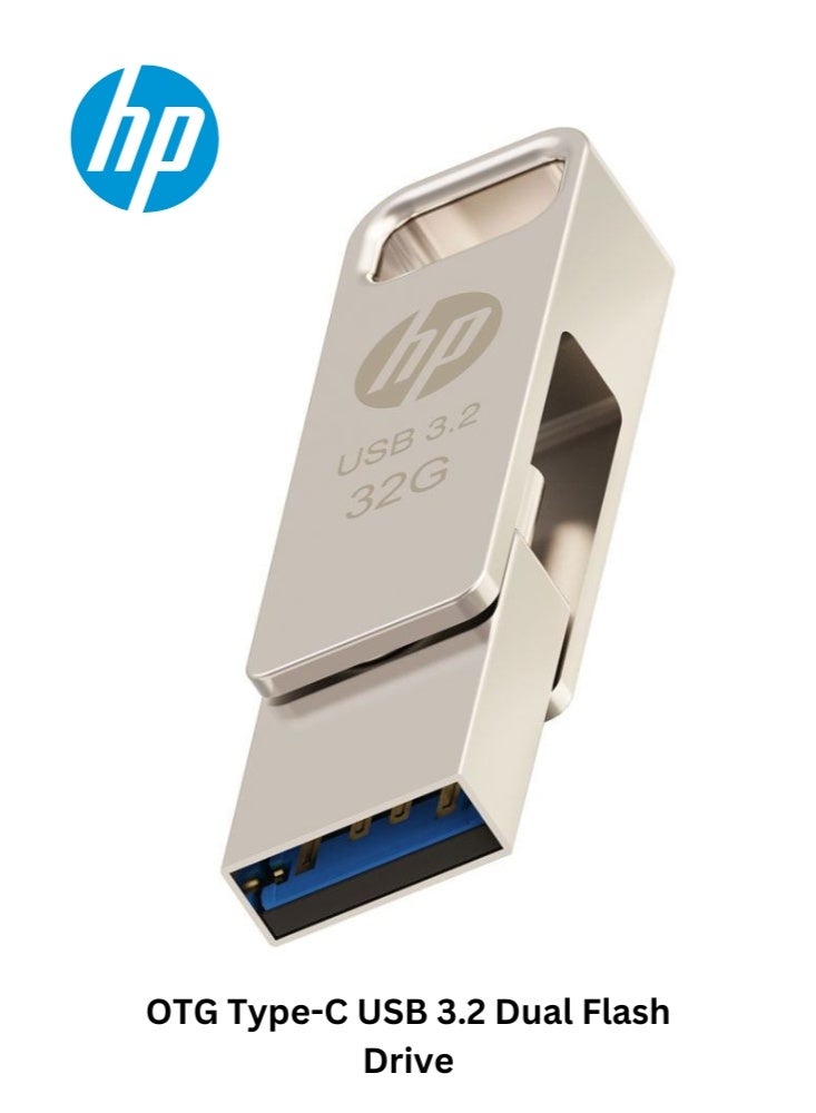 HP 32GB x206c OTG Type-C USB 3.2 Dual Flash Drive for Iphone 15 Iphone 16 Android Tablet PC Laptop 32 GB - Image 4