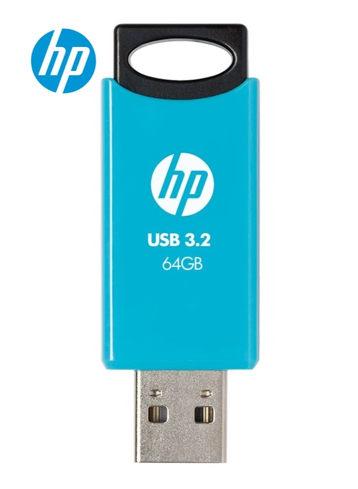 HP 712w USB 3.2 USB Flash Drive | 64GB Pen Drive - Light Blue (120 MB/s) 64 GB - Image 4