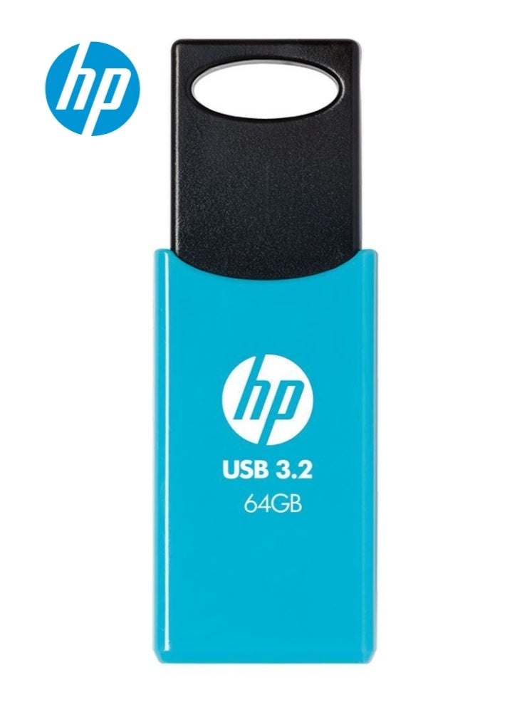 HP 712w USB 3.2 USB Flash Drive | 64GB Pen Drive - Light Blue (120 MB/s) 64 GB - Image 3