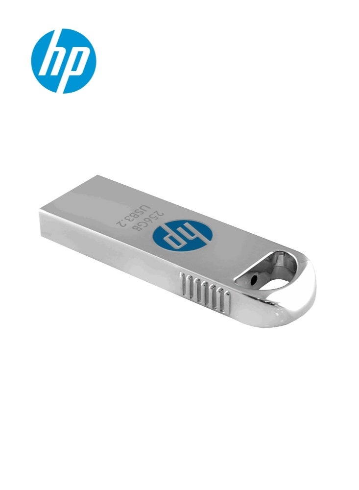 HP X306w | 256GB Pen Drive | USB 3.2 Flash Drive | Silver Metal 256 GB - Image 3