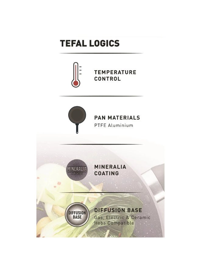 تيفال مقلاة ناتورا 20 سم (أواني طهي غير لاصقة، طلاء مينيراليا غير لاصق، إشارة حرارية) - Image 4