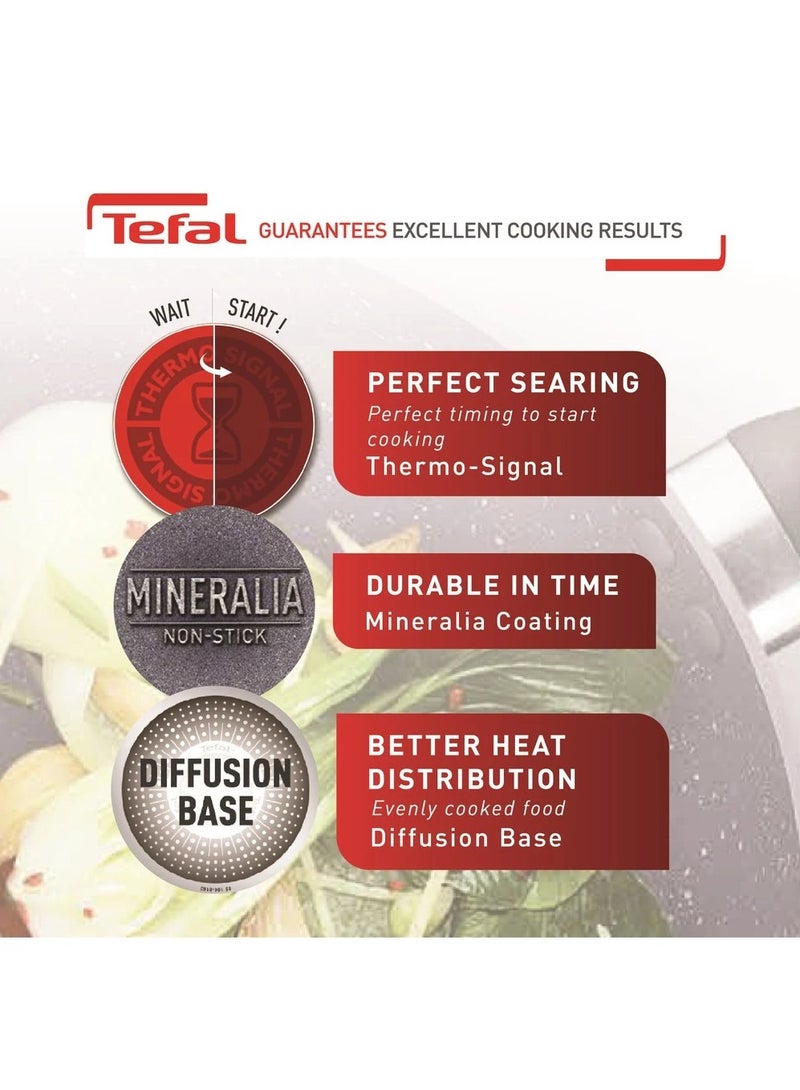 تيفال مقلاة ناتورا 20 سم (أواني طهي غير لاصقة، طلاء مينيراليا غير لاصق، إشارة حرارية) - Image 5